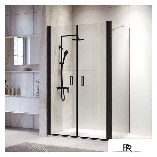 Душевой уголок RGW PA-144B (PA-104B+Z-050-2B+O-204B) 060814480-14 80x100 (черный/прозрачное стекло) - Изображение №1 — Интернет-магазин ПроЗаказ