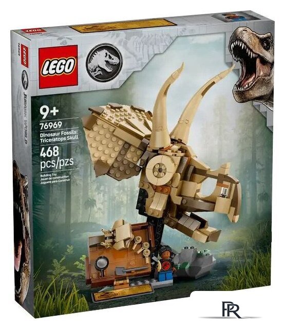 Конструктор LEGO Jurassic World Окаменелости динозавров череп трицератопса 76969 - Изображение №1 — Интернет-магазин ПроЗаказ