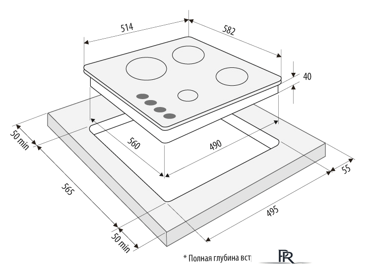 Варочная панель Krona Alma 60 BL - Изображение №3 — Интернет-магазин ПроЗаказ