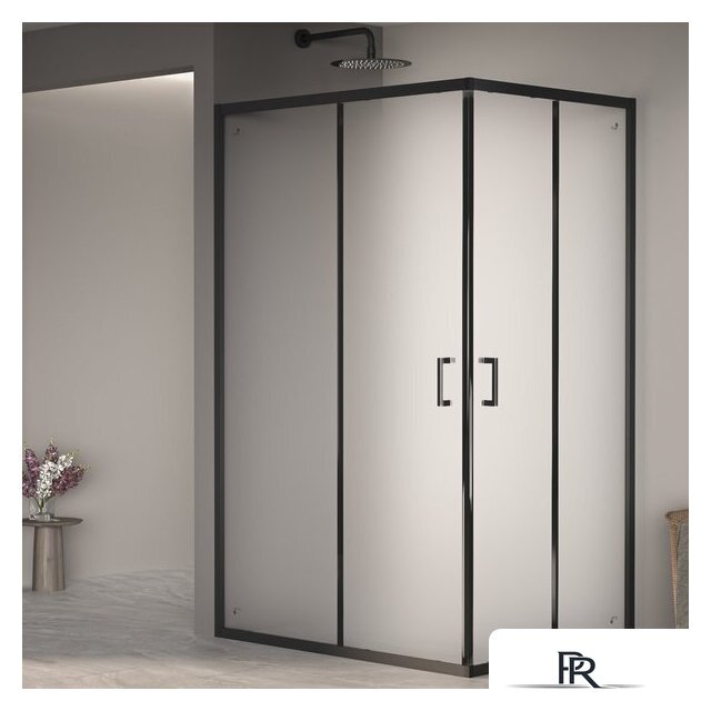 Душевой уголок RGW PA-040B 3508104082-24 80x120 (черный/матовое-сатинат стекло) - Изображение №1 — Интернет-магазин ПроЗаказ