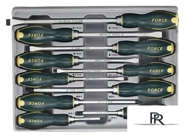 Набор отверток Force 2108 (10 предметов) - Изображение №1 — Интернет-магазин ПроЗаказ
