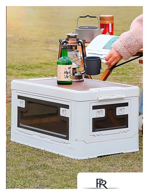 Органайзер для хранения Happy Home складной со столиком HH-014 60 л (белый) - Изображение №4 — Интернет-магазин ПроЗаказ