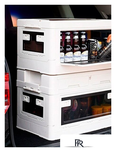 Органайзер для хранения Happy Home складной со столиком HH-014 60 л (белый) - Изображение №3 — Интернет-магазин ПроЗаказ