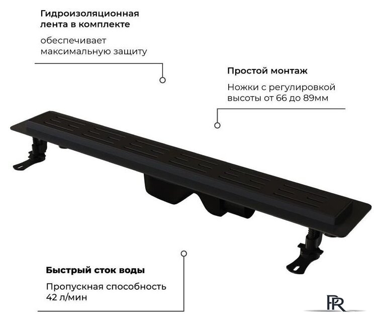 Трап/канал RGW Drain Leo-30 60213060-04 - Изображение №4 — Интернет-магазин ПроЗаказ