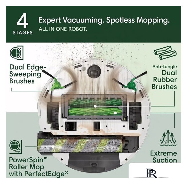 Робот-пылесос iRobot Roomba Max 705 Combo robot + AutoWash dock (белый) - Изображение №3 — Интернет-магазин ПроЗаказ