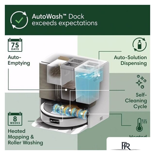 Робот-пылесос iRobot Roomba Max 705 Combo robot + AutoWash dock (белый) - Изображение №7 — Интернет-магазин ПроЗаказ