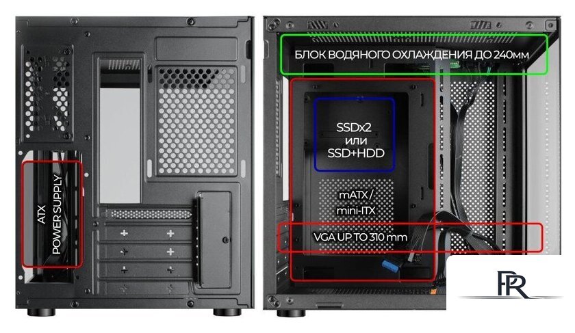 Корпус Ginzzu V100 - Изображение №4 — Интернет-магазин ПроЗаказ