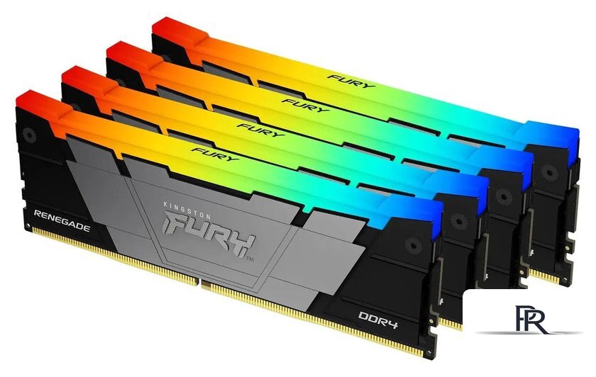 Оперативная память Kingston FURY Renegade RGB 4x8ГБ DDR4 3200 МГц KF432C16RB2AK4/32 - Изображение №1 — Интернет-магазин ПроЗаказ