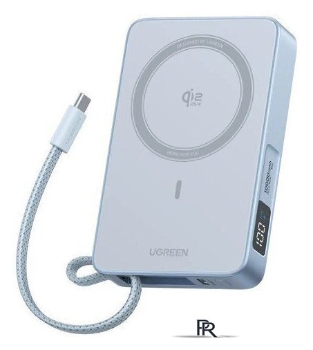 Внешний аккумулятор Ugreen MagFlow PB773 10000mAh (голубой) - Изображение №1 — Интернет-магазин ПроЗаказ