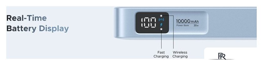 Внешний аккумулятор Ugreen MagFlow PB773 10000mAh (голубой) - Изображение №3 — Интернет-магазин ПроЗаказ