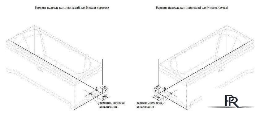 Ванна Radomir Николь 180x80 2-78-0-0-1-210Р (фронтальный, с каркасом) - Изображение №14 — Интернет-магазин ПроЗаказ