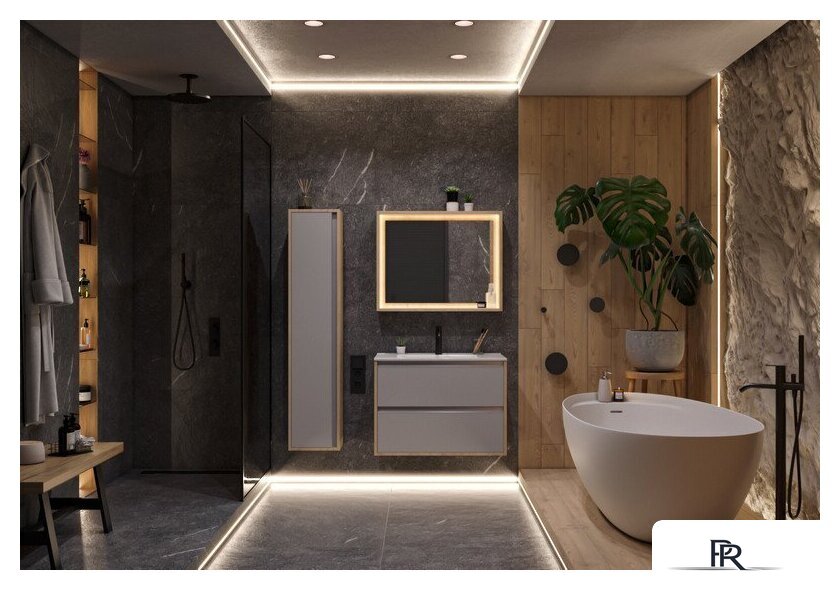  ЗОВ Тумба с умывальником Парма 90 P90LC0MSMC1A-OL90 (сталь/каштан) - Изображение №4 — Интернет-магазин ПроЗаказ