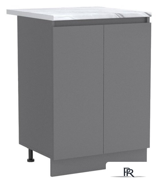 Шкаф напольный Артём-Мебель Мэри 600мм СН-114.230 (серый графит) - Изображение №1 — Интернет-магазин ПроЗаказ