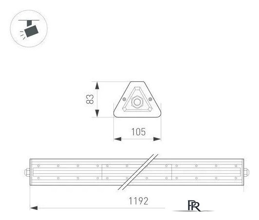 Линейный светильник Arlight SP-LAGERN-L1500-250W Day4000 WH 90х110deg 052431 - Изображение №3 — Интернет-магазин ПроЗаказ