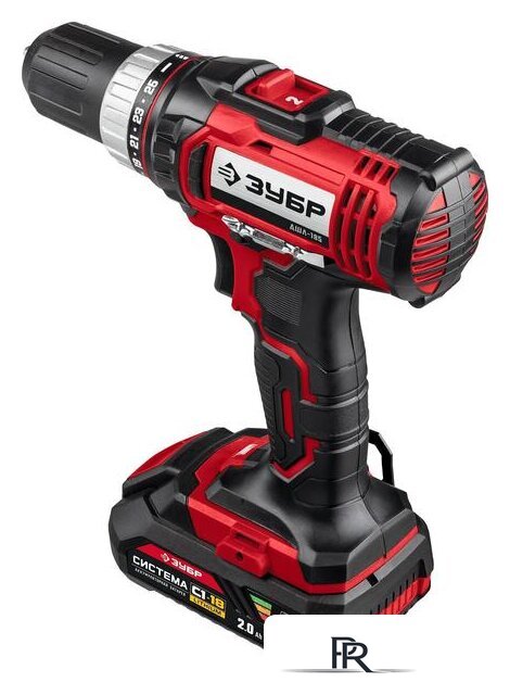 Дрель-шуруповерт Зубр Мастер ДШЛ-185-22 (с 2-мя АКБ, кейс) - Изображение №4 — Интернет-магазин ПроЗаказ