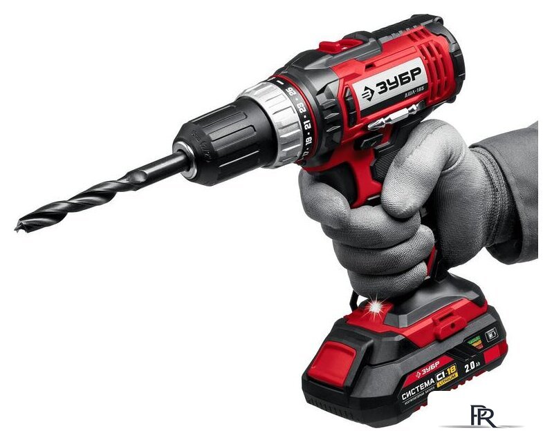 Дрель-шуруповерт Зубр Мастер ДШЛ-185-22 (с 2-мя АКБ, кейс) - Изображение №5 — Интернет-магазин ПроЗаказ