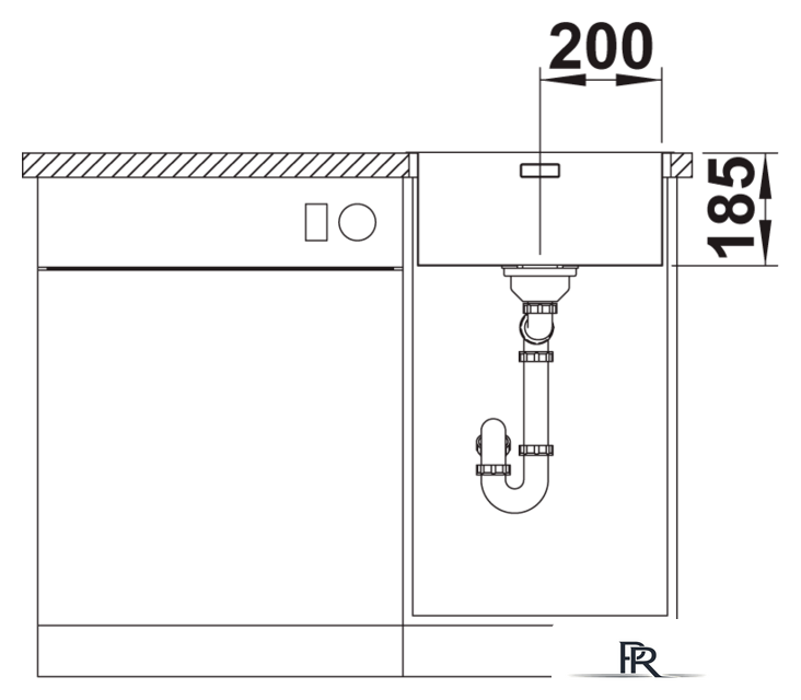 Кухонная мойка Blanco Solis 400-IF/A 526119 (полированная) - Изображение №4 — Интернет-магазин ПроЗаказ