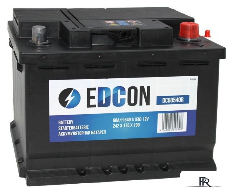Автомобильный аккумулятор EDCON DC60540R (60 А·ч) - Изображение №1 — Интернет-магазин ПроЗаказ