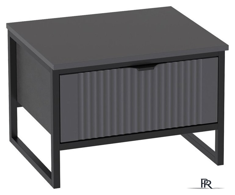 Тумба Мебельград Нора с ящиком (металл бруклин/графит) - Изображение №1 — Интернет-магазин ПроЗаказ
