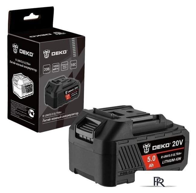 Аккумулятор Deko R-UNV5.0 ULTRA+ 083-1018 (20В/5 Ач) - Изображение №1 — Интернет-магазин ПроЗаказ