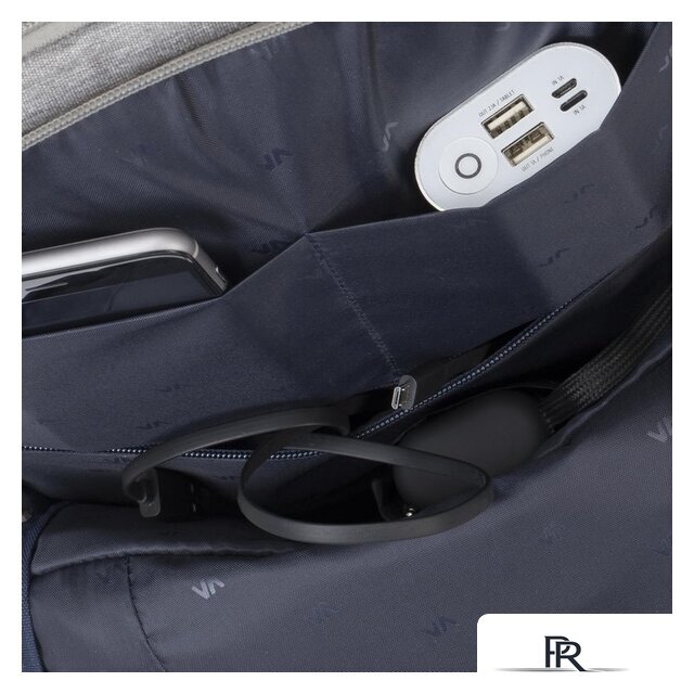 Городской рюкзак Rivacase 7760 (серый) - Изображение №11 — Интернет-магазин ПроЗаказ