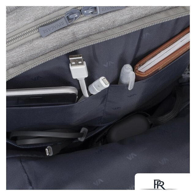 Городской рюкзак Rivacase 7760 (серый) - Изображение №12 — Интернет-магазин ПроЗаказ