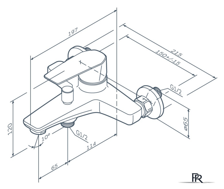 Смеситель AM.PM Gem F90A10000 - Изображение №7 — Интернет-магазин ПроЗаказ