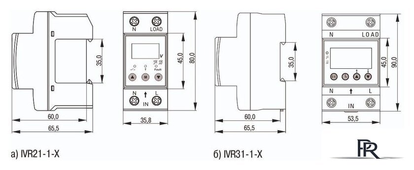 Реле напряжения IEK IVR21-1-40 - Изображение №2 — Интернет-магазин ПроЗаказ