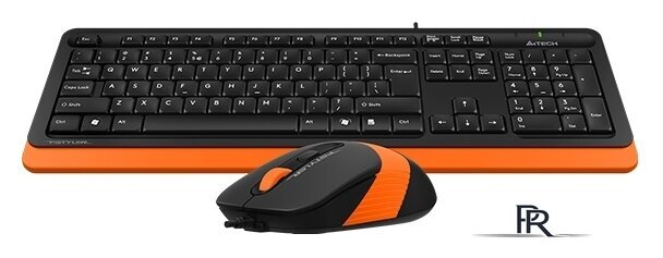 Офисный набор A4Tech Fstyler F1010 (черный/оранжевый) - Изображение №2 — Интернет-магазин ПроЗаказ