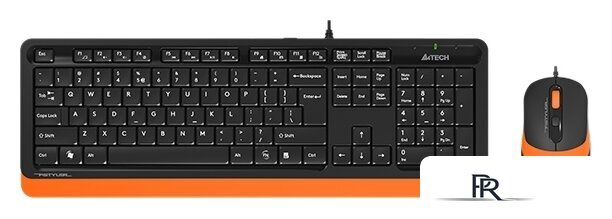 Офисный набор A4Tech Fstyler F1010 (черный/оранжевый) - Изображение №1 — Интернет-магазин ПроЗаказ