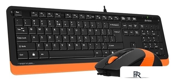 Офисный набор A4Tech Fstyler F1010 (черный/оранжевый) - Изображение №3 — Интернет-магазин ПроЗаказ