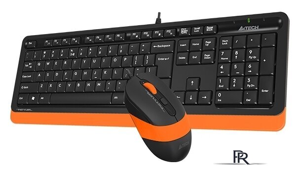 Офисный набор A4Tech Fstyler F1010 (черный/оранжевый) - Изображение №4 — Интернет-магазин ПроЗаказ