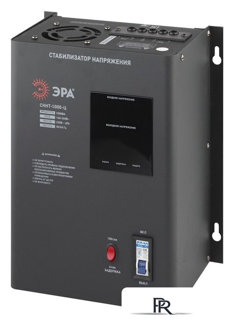 Стабилизатор напряжения ЭРА СННТ-5000-Ц Б0020170 - Изображение №1 — Интернет-магазин ПроЗаказ