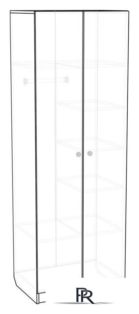 Шкаф распашной Премиум Смарти двухстворчатый (белый/машинки) - Изображение №6 — Интернет-магазин ПроЗаказ