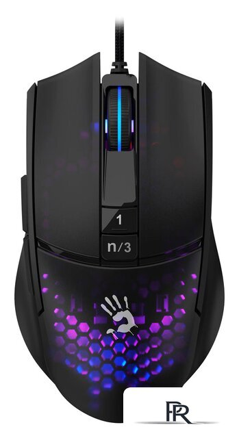 Игровая мышь A4Tech Bloody L65 Max (черный/фиолетовый) - Изображение №1 — Интернет-магазин ПроЗаказ