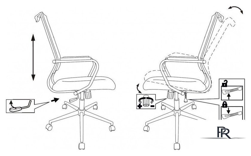 Офисное кресло Бюрократ CH Balance-LUX (черный) - Изображение №10 — Интернет-магазин ПроЗаказ