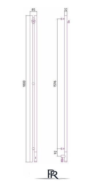 Полотенцесушитель Сунержа Нюанс 3.0 1800 правый 03-5843-1853 - Изображение №4 — Интернет-магазин ПроЗаказ