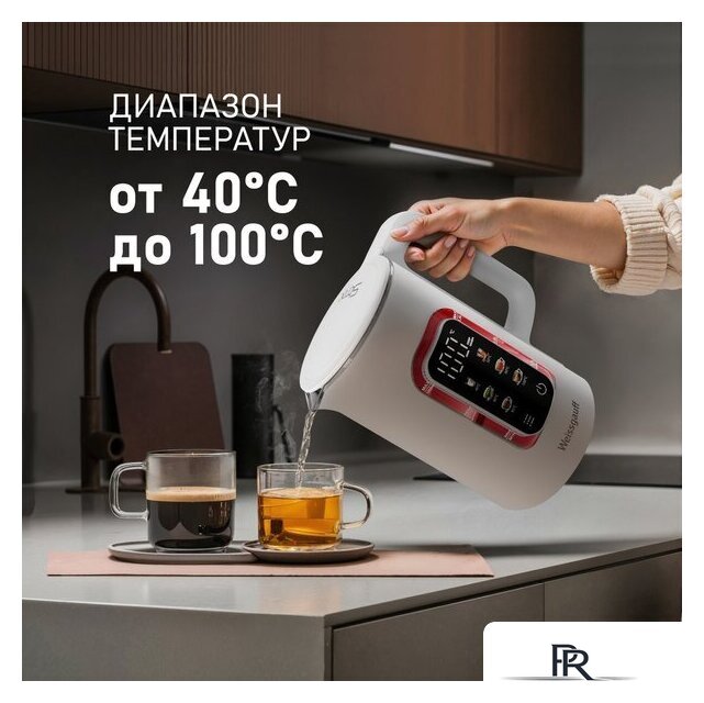 Электрический чайник Weissgauff WK 1500 Dw Touch BodyCool - Изображение №7 — Интернет-магазин ПроЗаказ