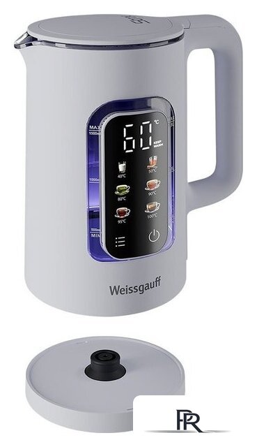 Электрический чайник Weissgauff WK 1500 Dw Touch BodyCool - Изображение №22 — Интернет-магазин ПроЗаказ