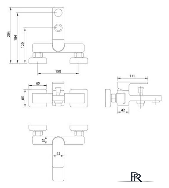 Смеситель Omnires Baretti BA7830 CR - Изображение №2 — Интернет-магазин ПроЗаказ
