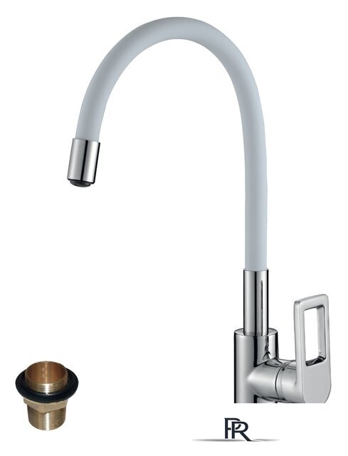 Смеситель Rossinka Silvermix Z35-35U (белый/хром) - Изображение №1 — Интернет-магазин ПроЗаказ