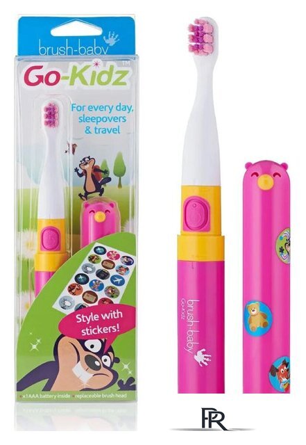Электрическая зубная щетка Brush-Baby Go-Kidz Travel (розовый) - Изображение №1 — Интернет-магазин ПроЗаказ