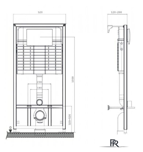 Инсталляция для унитаза Pestan Sava Fix Slim SET40006473 - Изображение №7 — Интернет-магазин ПроЗаказ