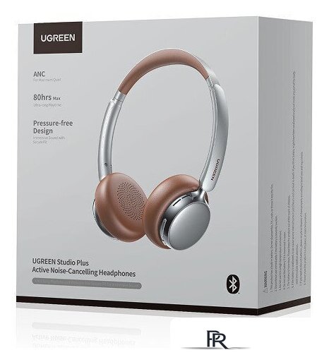 Наушники Ugreen Studio Plus HP207 (серебристый/коричневый) - Изображение №3 — Интернет-магазин ПроЗаказ