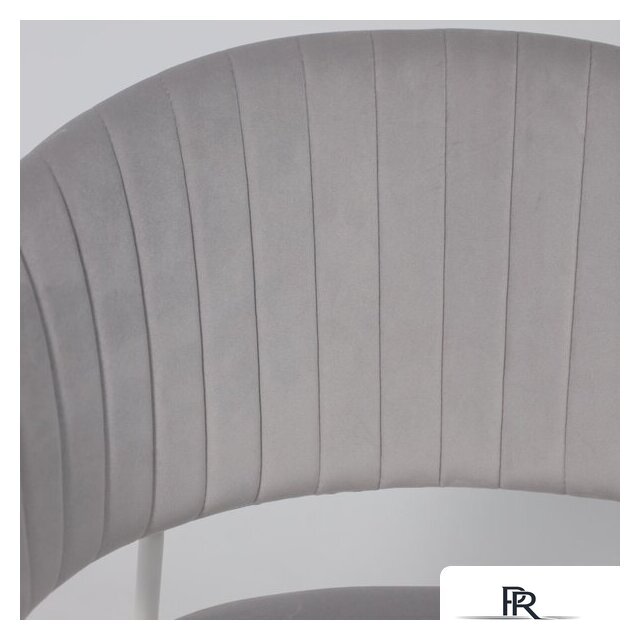 Стул с подлокотниками Алвест AV 433 (светло-серый бархат H-09/белый) - Изображение №12 — Интернет-магазин ПроЗаказ