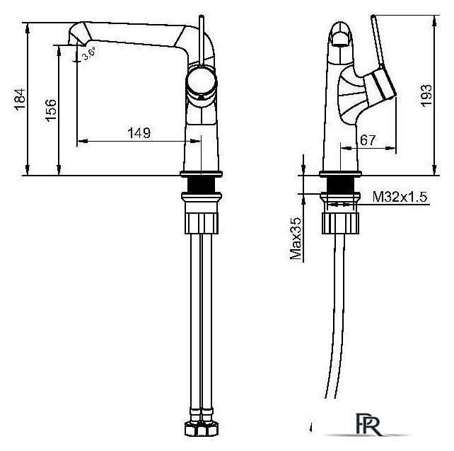 Смеситель Maxonor PL1094-7 - Изображение №2 — Интернет-магазин ПроЗаказ