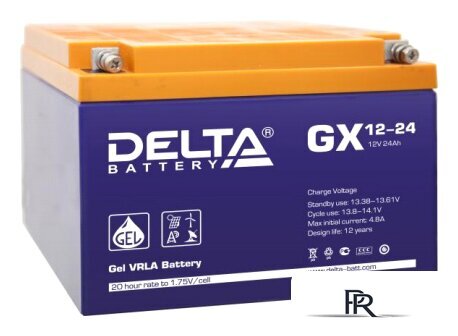 Аккумулятор для ИБП Delta GX 12-24 (12В/24 А·ч) - Изображение №1 — Интернет-магазин ПроЗаказ