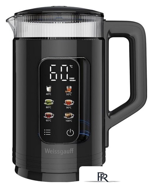 Электрический чайник Weissgauff WK 1520 Db Touch BodyCool - Изображение №1 — Интернет-магазин ПроЗаказ