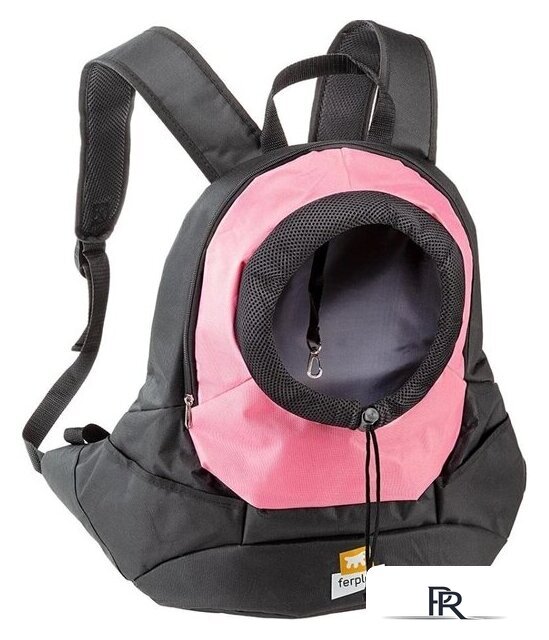 Рюкзак-переноска Ferplast Kangoo L 85748316 (черный/розовый) - Изображение №1 — Интернет-магазин ПроЗаказ