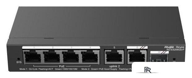 Настраиваемый коммутатор Ruijie Networks RG-ES206GS-P - Изображение №1 — Интернет-магазин ПроЗаказ